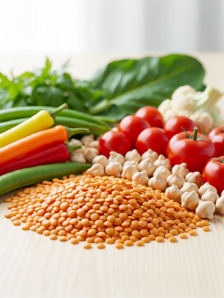 Frische gesunde Zutaten für wissenschaftliche Ernährungspläne